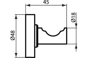 Крючок Ideal Standard IOM (A9115AA) - 2