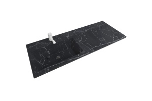 Раковина Stella Polar Мадлен 120 L на стиральную машину черный