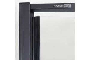 Душевой уголок Wasserkraft Elbe 120x100 профиль черный стекло прозрачное - 2