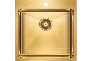 Мойка кухонная Paulmark Kroner 51 брашированное золото