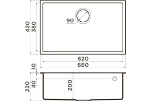 Мойка кухонная Omoikiri Tedori leningrad grey (4993541) - 2
