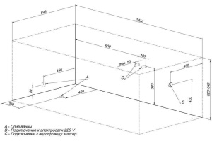 Акриловая ванна Aquanet Grenada 179.9x86.9 см (00203973) - 2