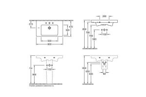 Подвесная раковина Villeroy & Boch Subway 2.0 (7175 A0 R1) - 2