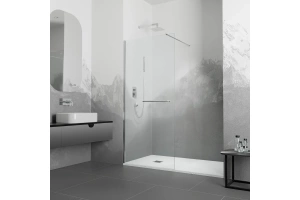 Душевая перегородка RGW Walk In WA-040 120х195 профиль хром стекло прозрачное - 2