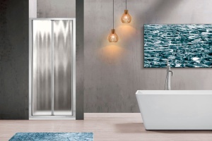 Душевая дверь в нишу Vincea Garda VDB-1G900CH 90 см, профиль хром, стекло шиншилла - 2