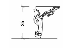 Ножки для тумбы Boheme Armadi Art NeoArt 25 бронза - 2