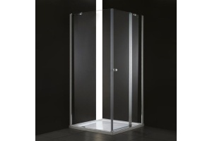 Душевой уголок Cezares Elena 90х90 хром стекло прозрачное