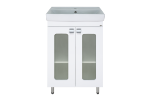 Тумба с раковиной Misty Урал 60 белая