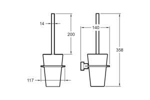 Ершик Jacob Delafon Eo E77871-CP - 2