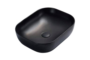 Раковина накладная CeramaLux NC 49 см черный матовый (78104-1MB)