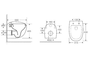 Унитаз подвесной Weltwasser WW SK Jeckenbach 004 GL-WT безободковый с микролифтом белый (10000003809) - 2