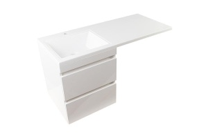 Тумба под раковину Style Line Даллас 115 Люкс Plus, белый (СС-00000651)