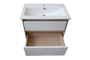 Тумба ASB-Mebel подвесная Диана 60 White под умывальник Элина 60 белый - 2
