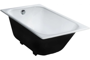 Чугунная ванна Универсал Каприз 120x70 см, пристенная, на ножках - 2