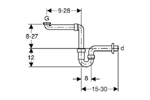 Сифон для раковины Geberit 151.107.11.1 трубчатый - 3