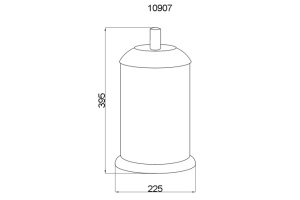 Ведро для мусора Boheme Murano золото - 2