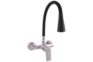 Смеситель для кухни Rav Slezak Colorado хром - черный матовый