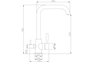 Смеситель Steel Hammer SH 715 CR для кухонной мойки - 2