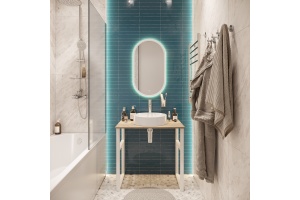 Раковина STWORKI накладная 43 3043-KL белый глянец - 3