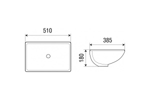 Раковина встраиваемая Weltwasser WW DEILBACH 6008 51 белый (10000003896) - 2