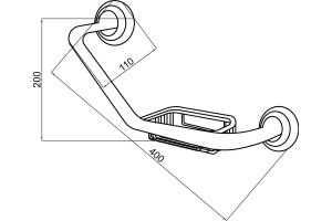 Поручень с мыльницей Boheme Imperiale золото - 2