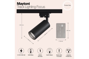 Трековый светильник Maytoni Track TR004-1-GU10-B - 2