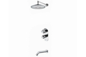 A15030 Thermo Встраиваемый комплект для ванны с изливом и верхней душевой насадкой