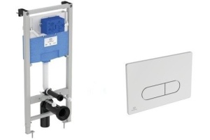 R0309AA инсталляция для подвесного унитаза с пневмат. клавишей IDEAL STANDARD (R027767 + R0116AA)