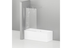 Шторка на ванну Cezares Liberta V-1-90/155-C-Cr