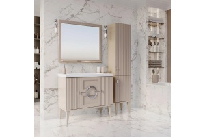 Зеркало ASB-Woodline Федерика 100 тирамису софт