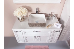 Столешница Бриклаер Адель 105 белый глянцевый (4627125413902) - 3