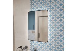 Зеркало DIWO Кострома 50 черное, с подсветкой, прямоугольное, настенное - 3