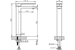 Смеситель Bravat Phillis для раковины чаши - 3
