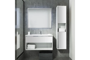 Комплект мебели Sanvit Контур 90 белый глянец