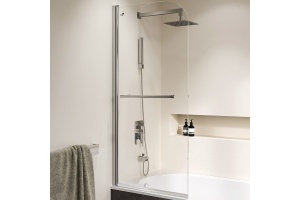 Шторка на ванну RGW Screens SC-114 80х140 профиль хром стекло прозрачное