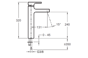 Смеситель Jacob Delafon Strayt E98340-CP для раковины - 2