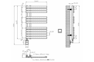 Полотенцесушитель электрический Boheme Venturo хром - 3