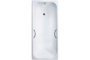 Чугунная ванна Delice Aurora 140x70 DLR230617R с отверстиями под ручки без антискользящего покрытия