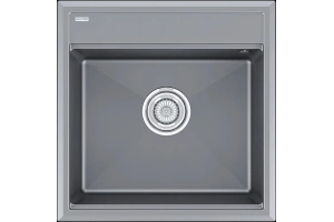 Мойка кухонная мойка Paulmark Stepia 50 серый матовый