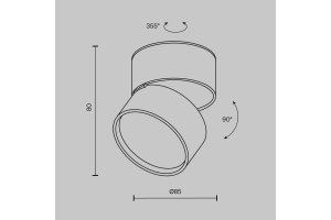 Светодиодный спот Maytoni Technical Onda C024CL-12W3K-B-1 - 2