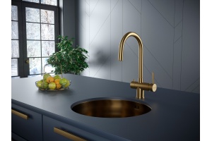 Смеситель для кухни Paulmark Heller золото - 2