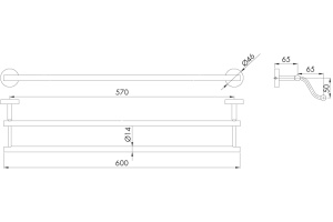 Полотенцедержатель Veragio Largenta VR.LGT-1922.CR - 2