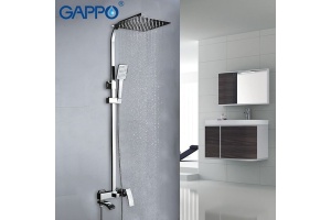 Душевая система Gappo, излив является переключателем на лейку хром G2407 - 2