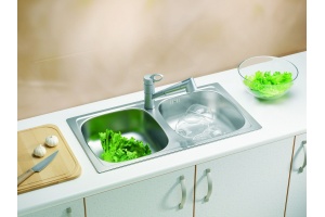 Мойка кухонная Alveus Basic 160 декор, корзинчатый вентиль - 3