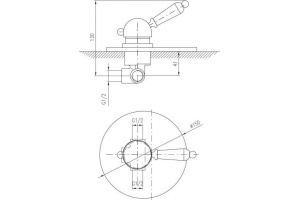Смеситель для душа Rav Slezak Labe бронза - 2