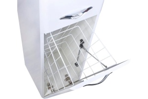 Шкаф-пенал Style Line Каре Люкс Plus 30 с бельевой корзиной, белый, L - 3