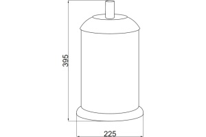 Ведро для мусора Boheme Murano золото с красным - 2