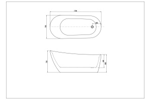 Ванна акриловая отдельностоящая ЛАГУНА 1700*780*710, белый глянцевый AQ-K133778WT - 3