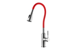 Смеситель Lemark Expert для кухонной мойки LM5082S-Red