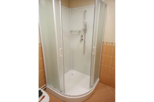 Душевая кабина Frank 80х80 белая стекло матовое - 3